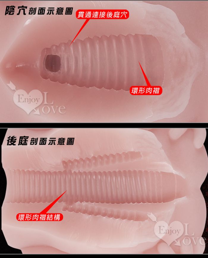 蜜汁美穴 ‧ 玉手掰鮑 陰肛同穴自慰器﹝附贈120ml潤滑液﹞淨重1200g