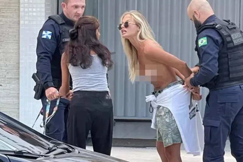 【上車】破壞世界和平？巴西女模《Caroline Werner》解放雙乳「上空遛狗」被捕！