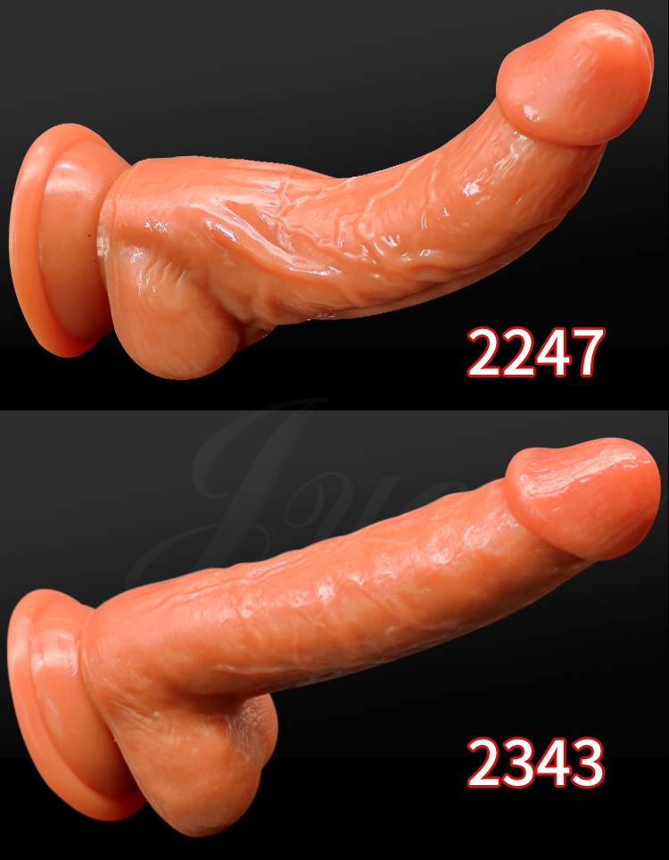 Dildo 肉感飽滿強力吸盤逼真老二棒-2044