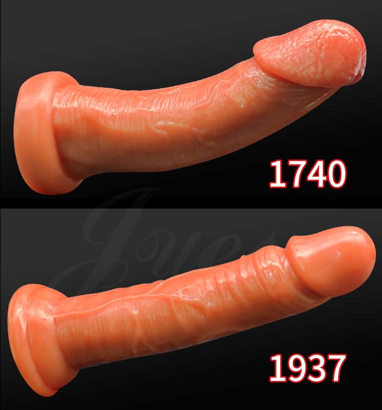 Dildo 肉感飽滿強力吸盤逼真老二棒-1740