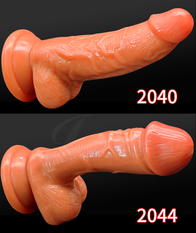 Dildo 肉感飽滿強力吸盤逼真老二棒-2044