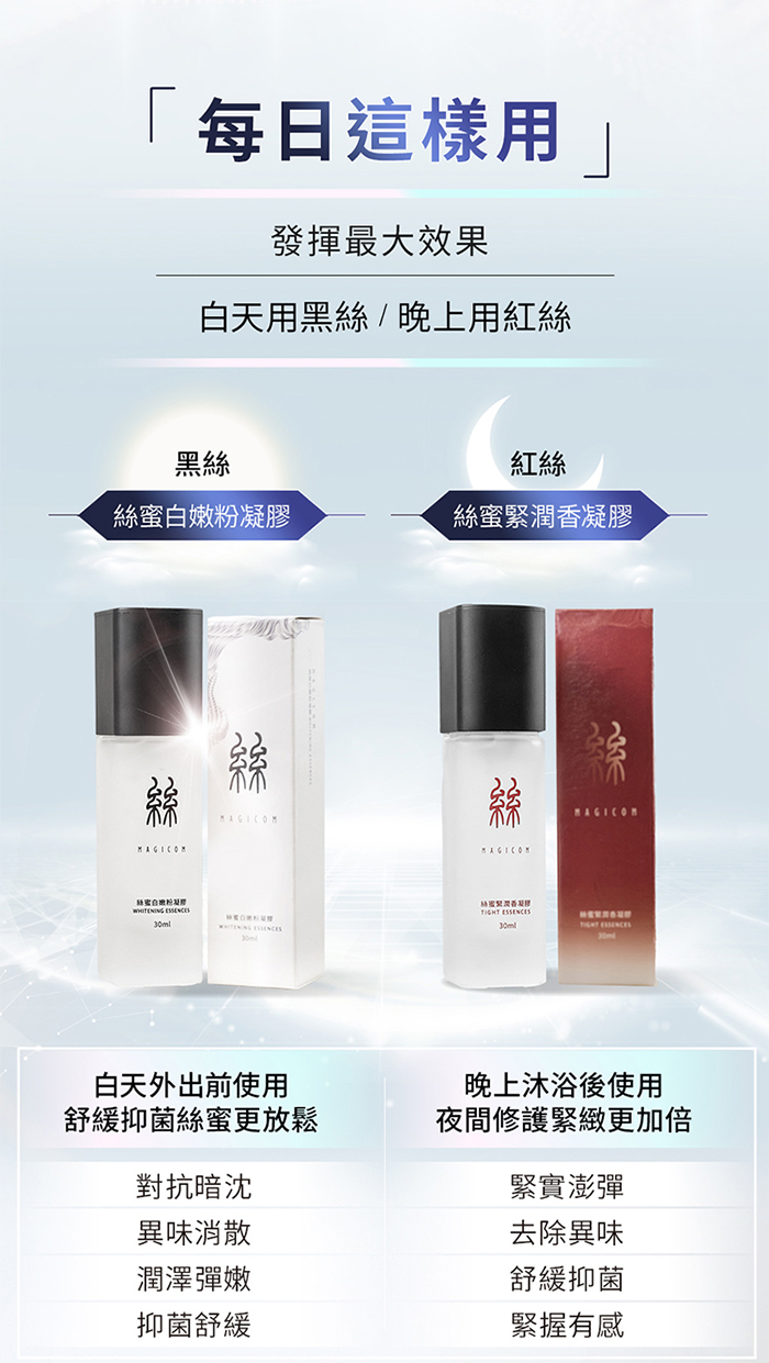 【林采緹推薦】 MAGICOM美肌之鏡  絲蜜白嫩粉凝膠 30ml﹝黑絲﹞絲蜜處整形專家