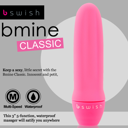 美國Bswish-Bmine Classic 5段變頻我的經典按摩器-粉
