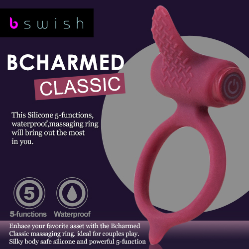 美國BSwish-Bcharmed Classic著迷經典型5段變頻震動環-梅酒色