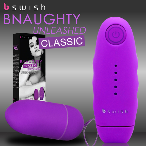 美國Bswish-無限調情五段變頻防水遙控跳蛋-紫