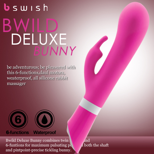 美國Bswish-Bwild Deluxe Bunny 狂野慾望兔6段變頻按摩棒-粉色