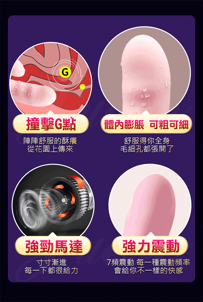 香港Nalone-妮卡X2 7段變頻加溫震動膨脹矽膠按摩棒-淡粉