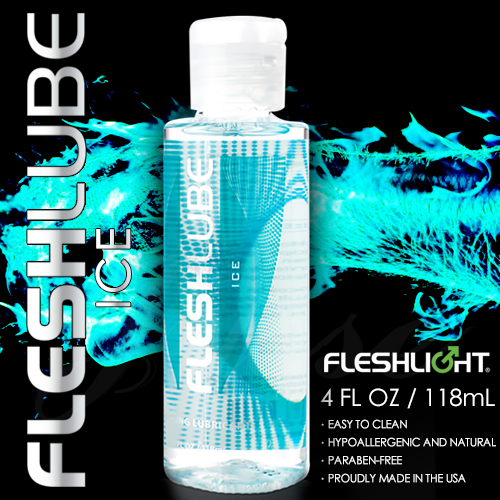 美國Fleshlight-Fleshlube Ice 水性涼感潤滑液-4oZ/118ML(特)