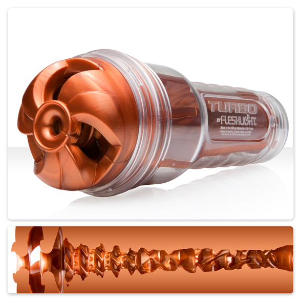 美國Fleshlight-Turbo Thrust Copper 古銅 手電筒自慰杯