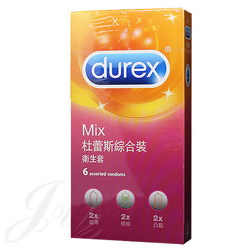 英國Durex-綜合裝保險套 6片裝(特)