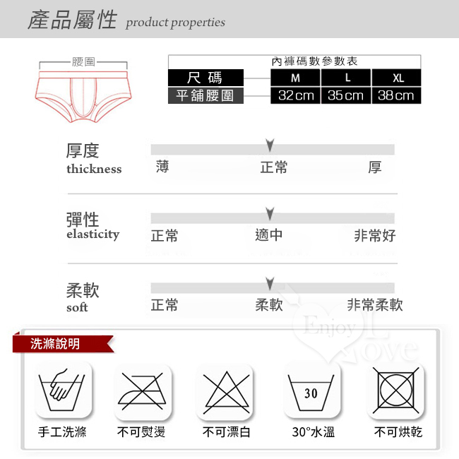 【UzHot 凸哈社】彈力冰絲柔滑U凸三角內褲﹝青綠格 XL﹞