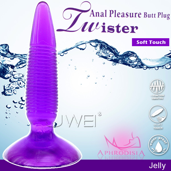 APHRODISIA．Twister 螺紋型水晶果凍軟膠後庭吸盤