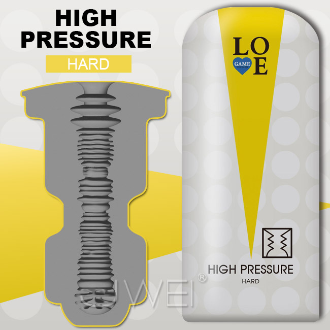 日本原裝進口KMP．LOVE GAME High Pressure 高壓密集橫紋飛機杯-HARD