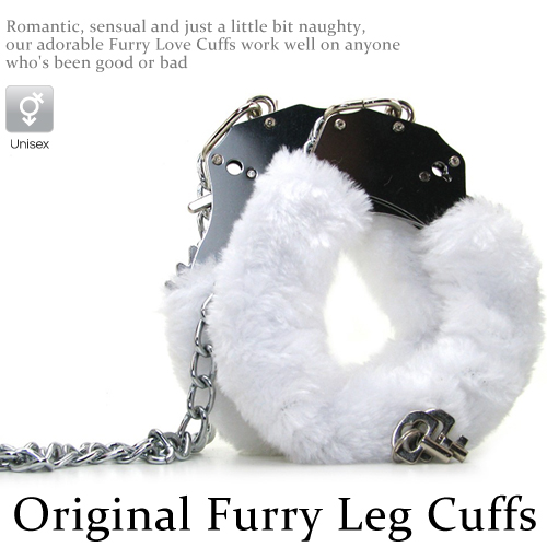 Original Furry Leg Cuffs金屬絨毛腳銬-粉