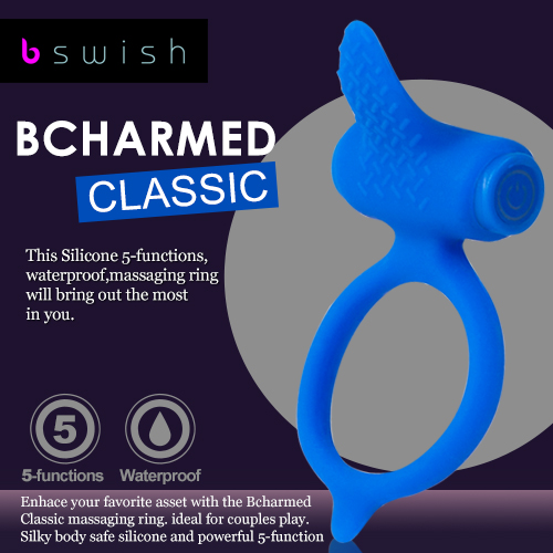 美國BSwish-Bcharmed Classic著迷經典型5段變頻震動環-彩藍色