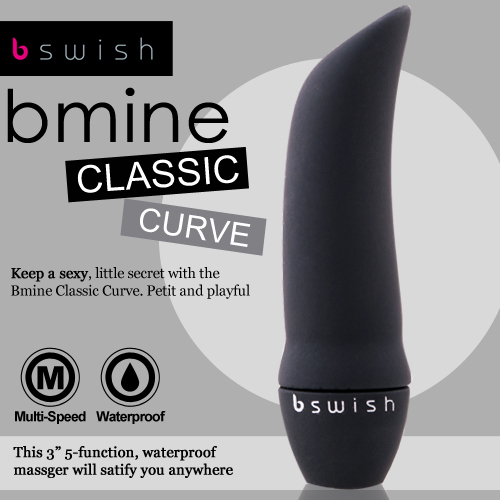 美國Bswish-Bmine Classic Curve 5段變頻我的經典G點按摩器-黑