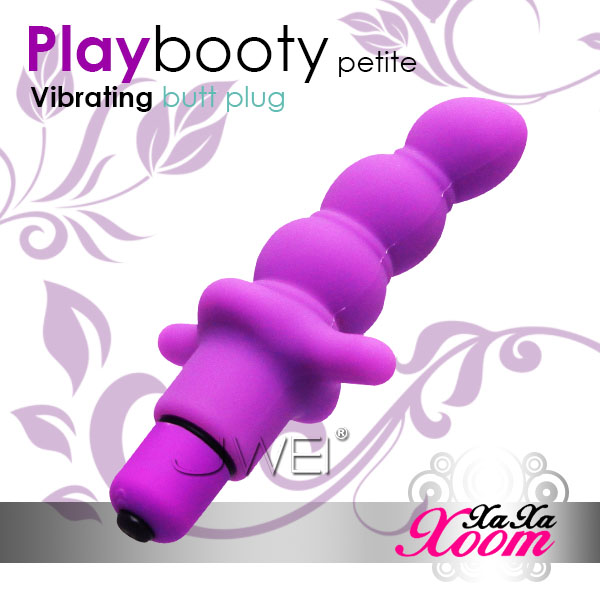 XaXaXoom．Play booty petite 5段變頻三連結G點棒 S size(紫)
