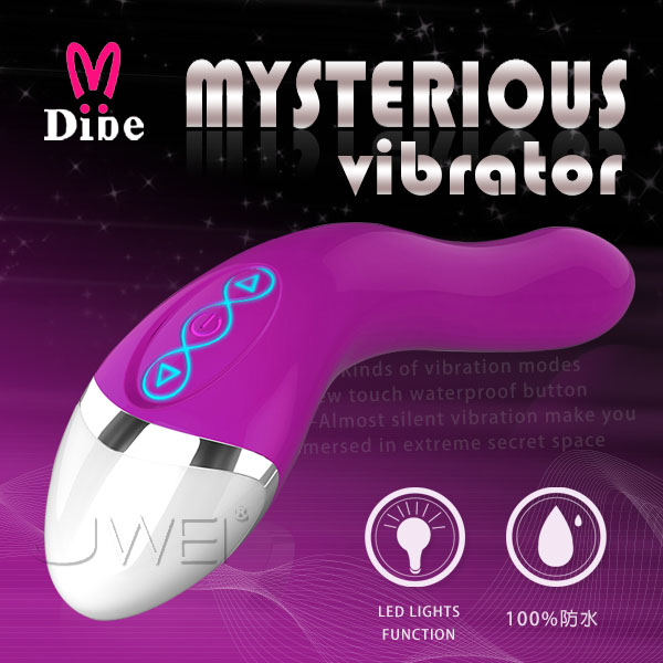 Dibe．MYSTERIOUS 時尚雙馬達靜音充電式按摩棒(紫)