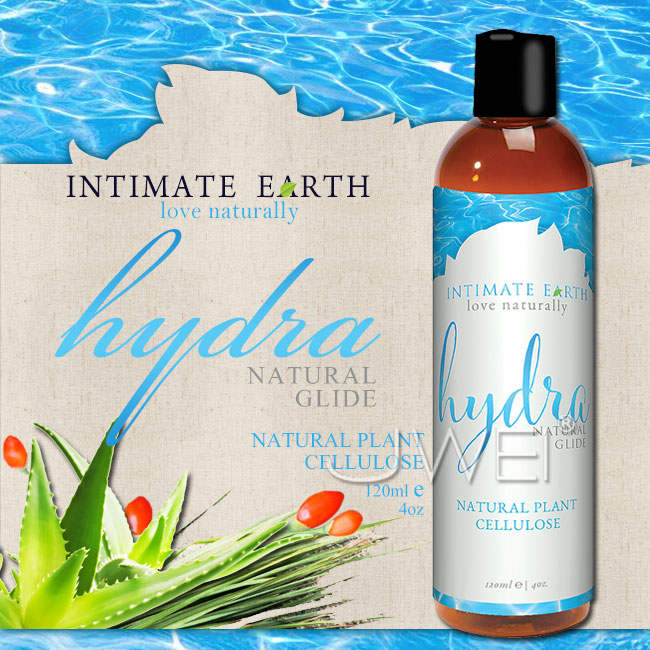 美國Intimate-Earth．Hydra 雪融水基潤滑液-天然植物纖維素 (120ml)