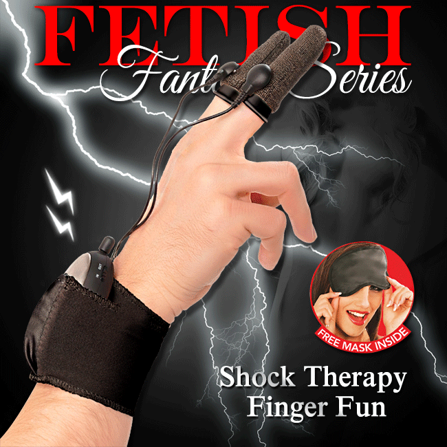 美國原裝進口PIPEDREAM．Fantasy Series系列 Shock Therapy Finger Fun 電波脈衝快感指套 (破盤出清商品)
