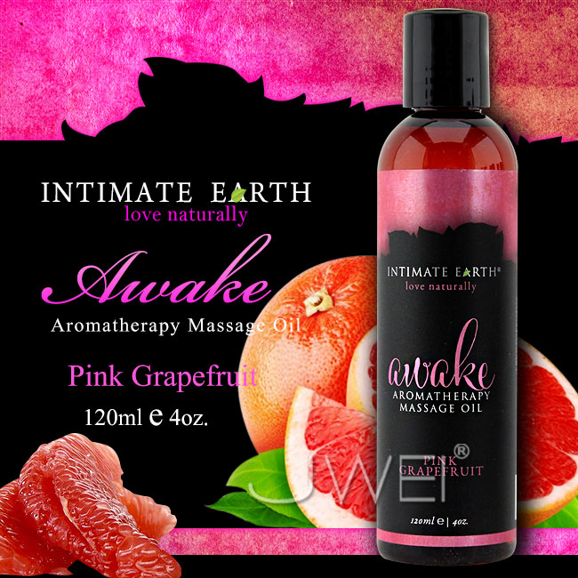 美國Intimate-Earth．Awake 芳香按摩油-粉紅葡萄柚(120ml)