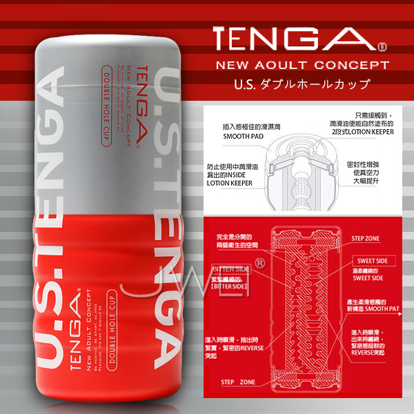 日本 TENGA 體位型男用飛機杯 TOC-004US加大版‧(陰部+後庭雙面可用)標準型