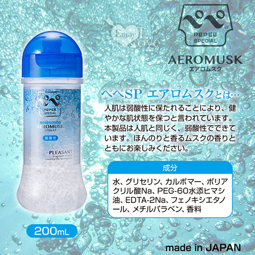 日本NPG．AEROMUSK 人の肌は弱酸性 麝香香味氣泡潤滑液 200ml