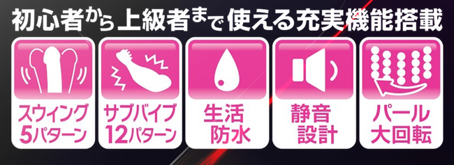 日本Prime．ゼノバイブ ブラ 魚姬 5速迴旋12頻強震顆粒凸核G點刺激按摩棒【特別提供保固6個月】