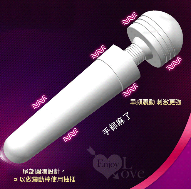 Mimi Toy 掌中心迷你AV女按摩棒 - 情趣自慰震動陰蒂器刺激 白色【特別提供保固6個月】