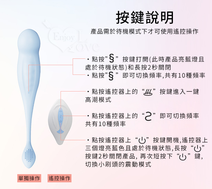 Mytoys．My Finger 愛潮10x10段震動摳動挑逗無線遙控按摩器【特別提供保固六個月】