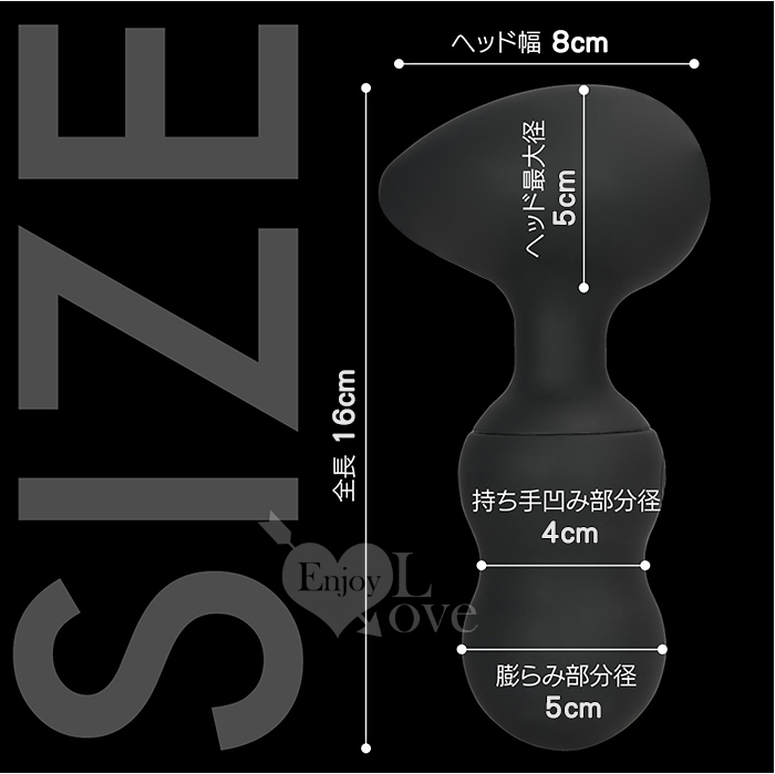 日本Prime ‧ DABU-DEN蛋グ型 10x10強力振動個別に楽し按摩器﹝雙邊可獨立控制﹞黑【特別提供保固6個月】