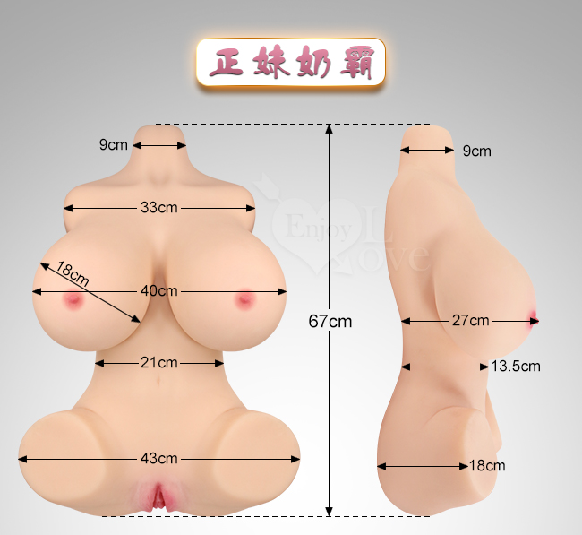 正妹奶霸！豐臀豪乳 啪啪肉感仿真雙穴半身胴體 - 25kg﹝乳+陰+肛三交一體﹞