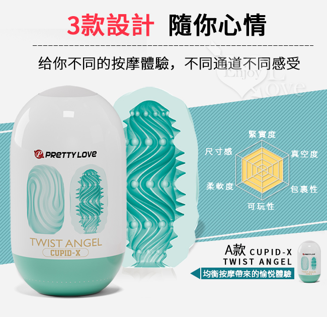 派蒂菈 ‧ TWIST ANGEL 嗨皮蛋 雙面軟膠設計新奇體驗飛機蛋 - A款﹝波浪凹凸紋+皺摺圓點﹞有支撐收納架