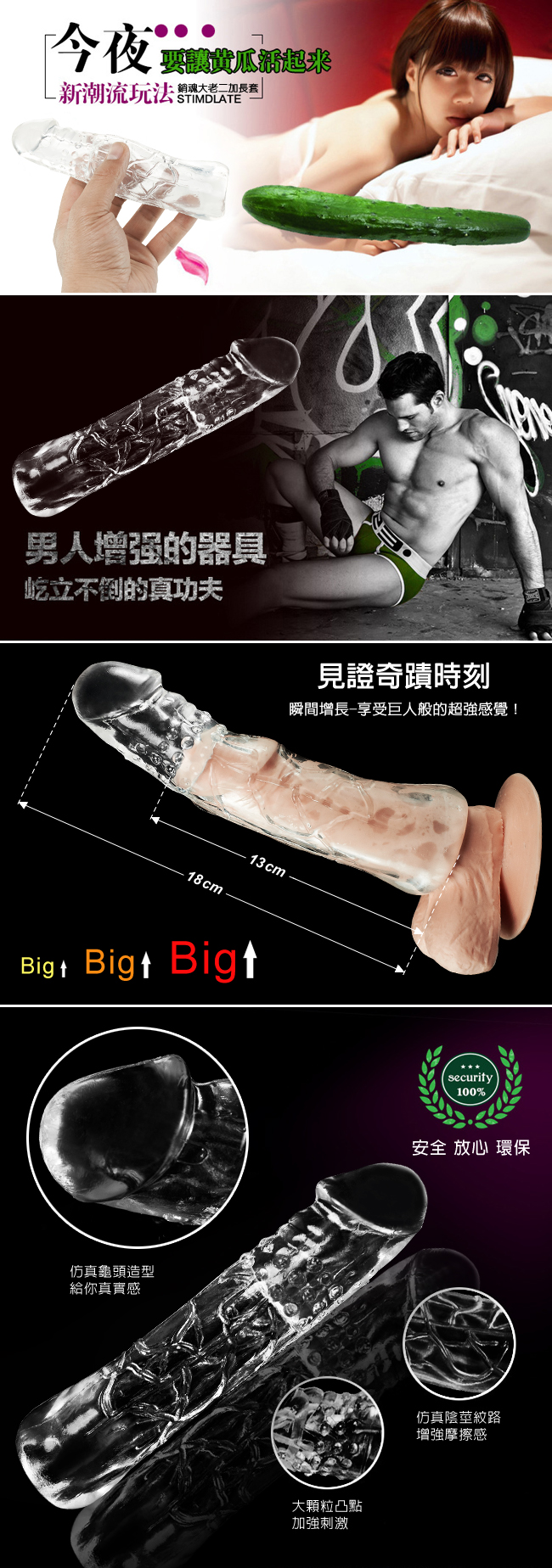 SEXTOY‧大老二加長套﹝18公分的大變身-加強版﹞