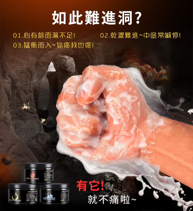 FIST LUBRICANT 同志gay拳交滋潤膏 後庭肛交潤滑液 - 熱感型 150g﹝火熱來襲﹞