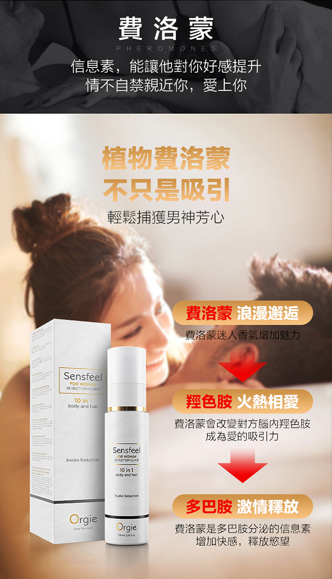 葡萄牙Orgie．nsfeel for Woman Seduction 植物費洛蒙女士固體液香水 100ml