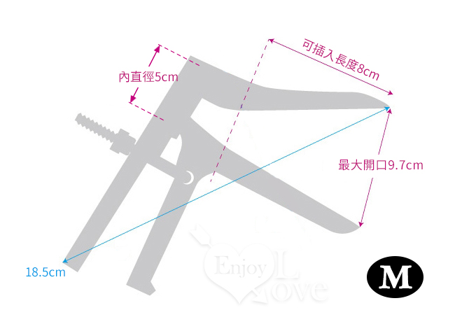 日本NPG．MEDY[メディ] no.6 鴨嘴造型擴張窺陰器﹝M號﹞