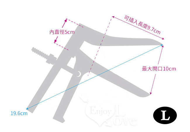 日本NPG．MEDY[メディ] no.7 鴨嘴造型擴張窺陰器﹝L號﹞