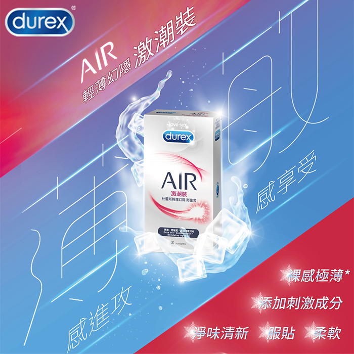 杜蕾斯Durex ‧ 輕薄幻隱激潮裝保險套(8+1入)