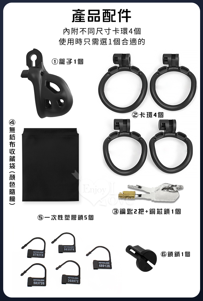 【迷你眼鏡蛇】1.0進階版貞操鎖黑色透氣CB鎖男用貞潔器 3D打印輕巧鳥籠 迷你款-亞洲版