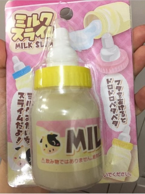 百元商店牛奶史萊姆外觀展示圖片