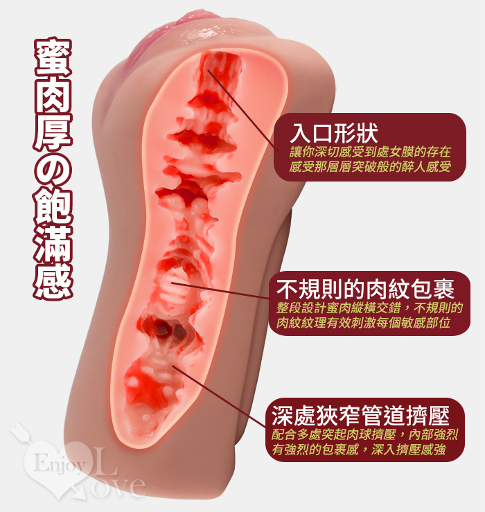 褐色肌處女の名器 ‧ 處女膜+內置紅液 無次元構造清純な淫部 - 破處進行中﹝附贈120ml潤滑液﹞