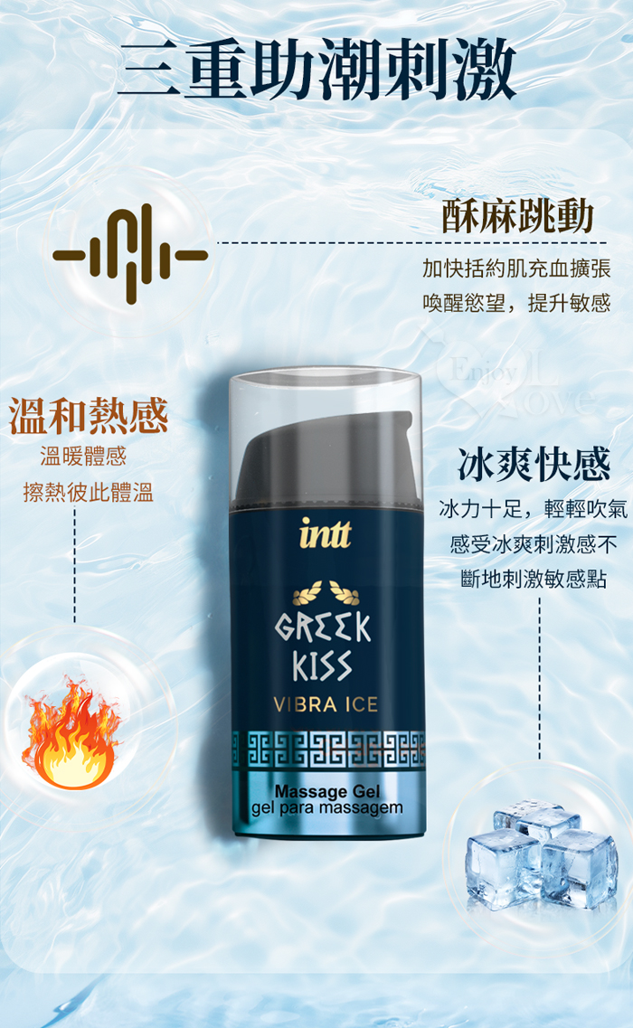 INTT．GREEK KISS ANAL 冰感薄荷後庭快感刺激凝膠 15ml