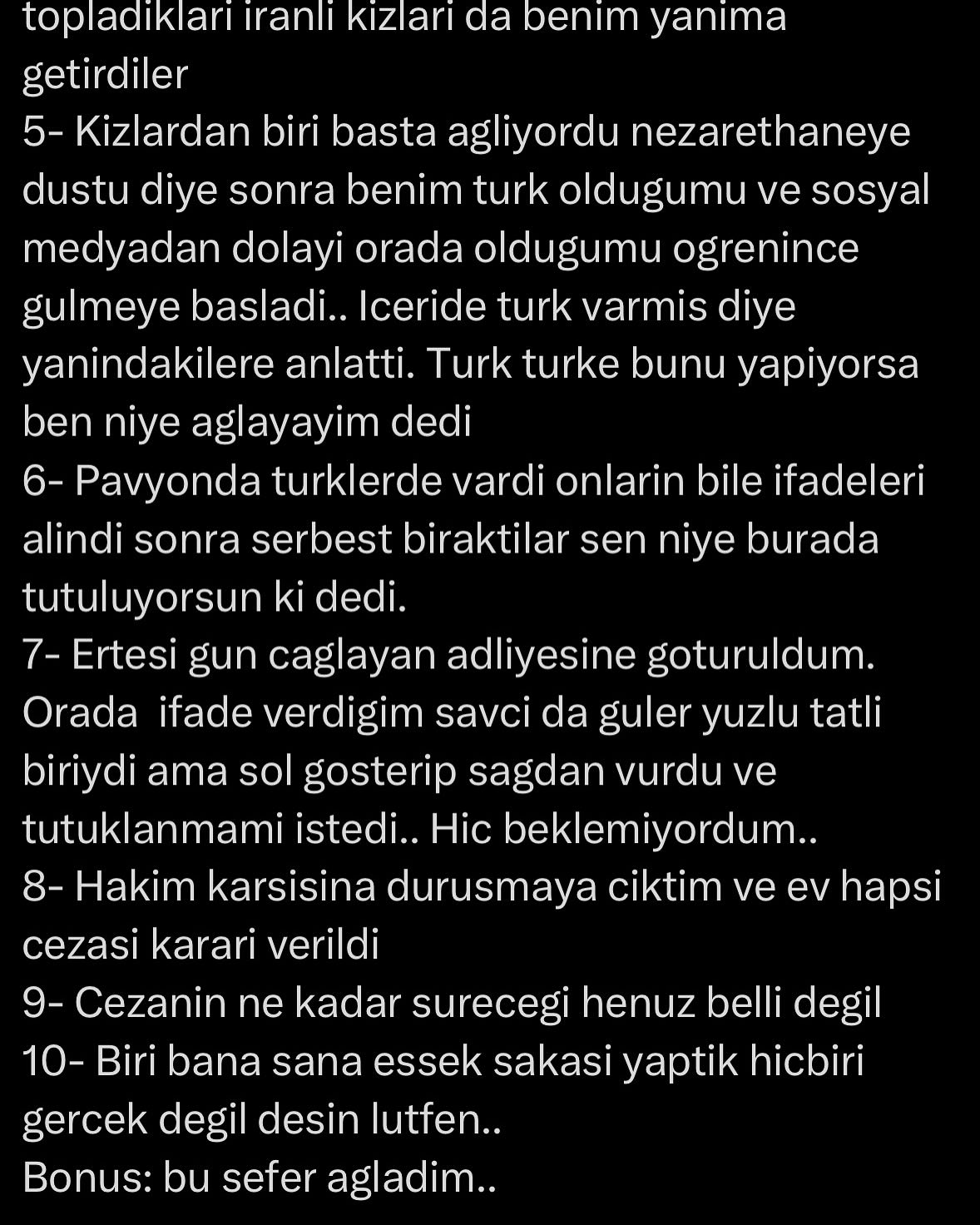 土耳其創作者 Merve Taskin 拘留後心情分享照