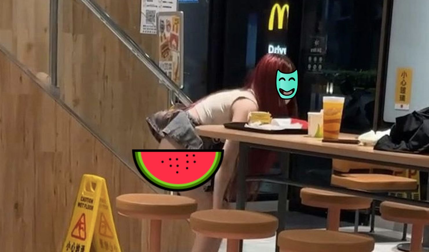 台灣麥當勞用餐區不雅行為影片曝光